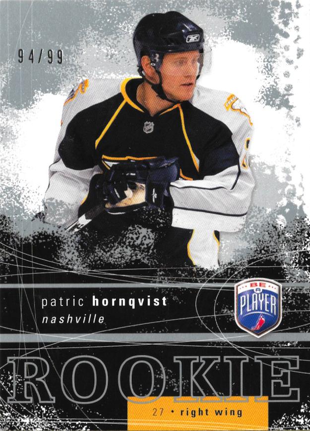 #RR-320 Patric Hornqvist - Nashville Predators - 2007-08 Upper Deck Be a Player Hockey