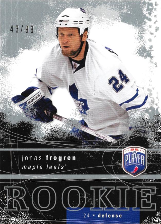 #RR-330 Jonas Frogren - Toronto Maple Leafs - 2007-08 Upper Deck Be a Player Hockey