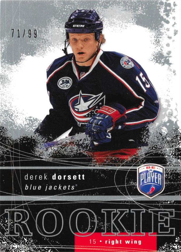 #RR-346 Derek Dorsett - Columbus Blue Jackets - 2007-08 Upper Deck Be a Player Hockey