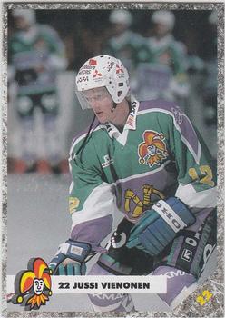 #22a Jussi Vienonen - Jokerit Helsinki - 1993-94 Leaf Sisu SM-Liiga (Finnish) Hockey