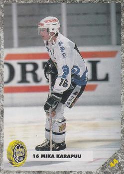 #44a Mika Karapuu - TPS Turku - 1993-94 Leaf Sisu SM-Liiga (Finnish) Hockey
