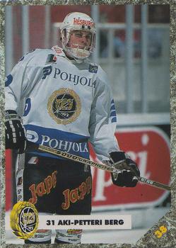 #38 Aki-Petteri Berg - TPS Turku - 1993-94 Leaf Sisu SM-Liiga (Finnish) Hockey