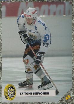 #45 Toni Sihvonen - TPS Turku - 1993-94 Leaf Sisu SM-Liiga (Finnish) Hockey