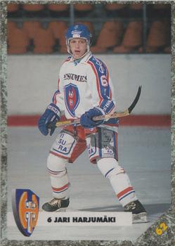 #62 Jari Harjumäki - Tappara Tampere - 1993-94 Leaf Sisu SM-Liiga (Finnish) Hockey