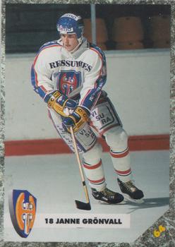 #64 Janne Grönvall - Tappara Tampere - 1993-94 Leaf Sisu SM-Liiga (Finnish) Hockey