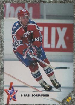#89 Pasi Sormunen - HIFK Helsinki - 1993-94 Leaf Sisu SM-Liiga (Finnish) Hockey