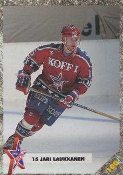 #100 Jari Laukkanen - HIFK Helsinki - 1993-94 Leaf Sisu SM-Liiga (Finnish) Hockey