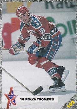 #102 Pekka Tuomisto - HIFK Helsinki - 1993-94 Leaf Sisu SM-Liiga (Finnish) Hockey