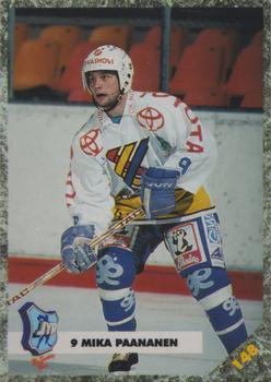 #148 Mika Paananen - JyP HT - 1993-94 Leaf Sisu SM-Liiga (Finnish) Hockey