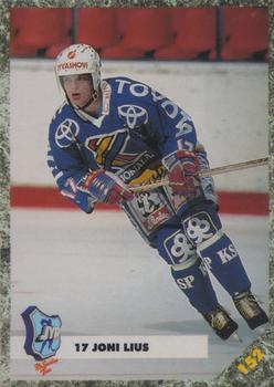 #152 Joni Lius - JyP HT - 1993-94 Leaf Sisu SM-Liiga (Finnish) Hockey