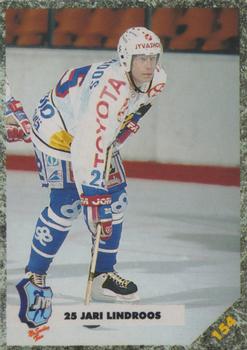 #154 Jari Lindroos - JyP HT - 1993-94 Leaf Sisu SM-Liiga (Finnish) Hockey