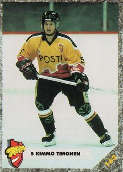 #163 Kimmo Timonen - KalPa Kuopio - 1993-94 Leaf Sisu SM-Liiga (Finnish) Hockey