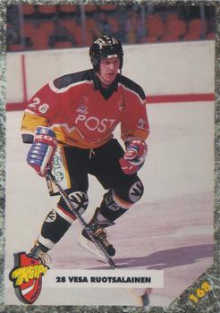 #168 Vesa Ruotsalainen - KalPa Kuopio - 1993-94 Leaf Sisu SM-Liiga (Finnish) Hockey