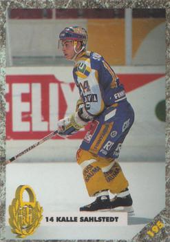 #195 Kalle Sahlstedt - Rauman Lukko - 1993-94 Leaf Sisu SM-Liiga (Finnish) Hockey