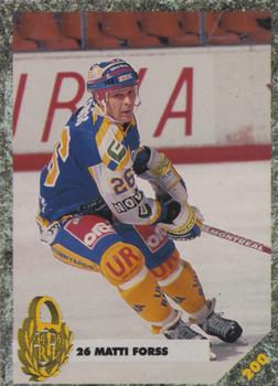 #200 Matti Forss - Rauman Lukko - 1993-94 Leaf Sisu SM-Liiga (Finnish) Hockey
