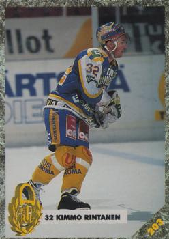 #203 Kimmo Rintanen - Rauman Lukko - 1993-94 Leaf Sisu SM-Liiga (Finnish) Hockey