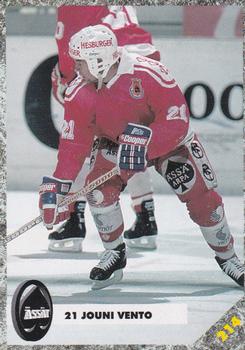 #214b Jouni Vento - Porin Ässät - 1993-94 Leaf Sisu SM-Liiga (Finnish) Hockey