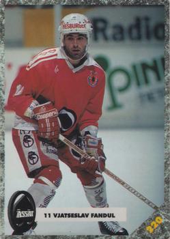#220 Vjatseslav Fandul - Porin Ässät - 1993-94 Leaf Sisu SM-Liiga (Finnish) Hockey