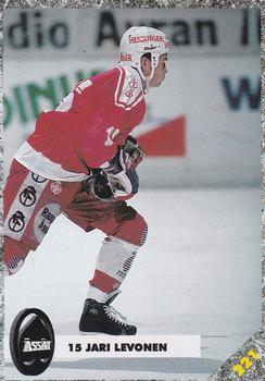 #221 Jari Levonen - Porin Ässät - 1993-94 Leaf Sisu SM-Liiga (Finnish) Hockey
