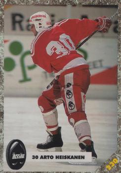 #230 Arto Heiskanen - Porin Ässät - 1993-94 Leaf Sisu SM-Liiga (Finnish) Hockey