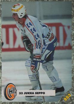 #253 Jukka Seppo - HPK Hämeenlinna - 1993-94 Leaf Sisu SM-Liiga (Finnish) Hockey