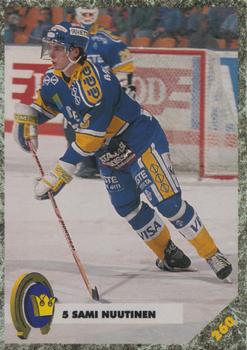 #260 Sami Nuutinen - Kiekko-Espoo - 1993-94 Leaf Sisu SM-Liiga (Finnish) Hockey