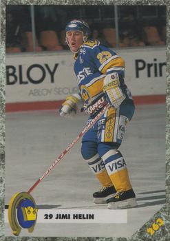 #263 Jimi Helin - Kiekko-Espoo - 1993-94 Leaf Sisu SM-Liiga (Finnish) Hockey