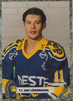 #266 Jan Långbacka - Kiekko-Espoo - 1993-94 Leaf Sisu SM-Liiga (Finnish) Hockey