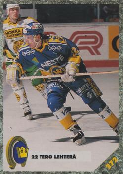 #272 Tero Lehterä - Kiekko-Espoo - 1993-94 Leaf Sisu SM-Liiga (Finnish) Hockey