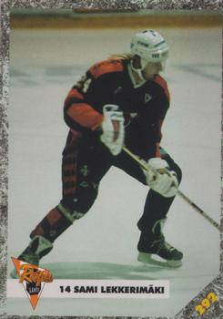 #292 Sami Lekkerimäki - Reipas Lahti - 1993-94 Leaf Sisu SM-Liiga (Finnish) Hockey