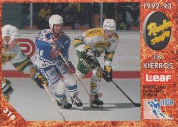 #318 Runkosarja 18. Kierros - Ilves Tampere / HPK Hämeenlinna - 1993-94 Leaf Sisu SM-Liiga (Finnish) Hockey
