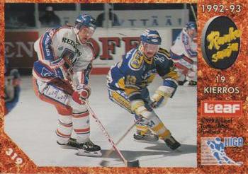 #319 Runkosarja 19. Kierros - Tappara Tampere / Kiekko-Espoo - 1993-94 Leaf Sisu SM-Liiga (Finnish) Hockey
