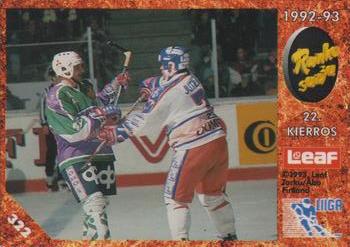 #322 Runkosarja 22. Kierros - Tappara Tampere / Jokerit Helsinki - 1993-94 Leaf Sisu SM-Liiga (Finnish) Hockey