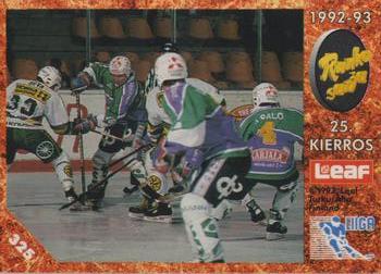 #325 Runkosarja 25. Kierros - Ilves Tampere / Jokerit Helsinki - 1993-94 Leaf Sisu SM-Liiga (Finnish) Hockey