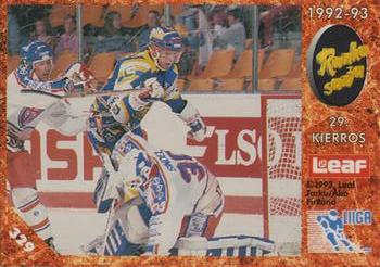 #329 Runkosarja 29. Kierros - Tappara Tampere / Rauman Lukko - 1993-94 Leaf Sisu SM-Liiga (Finnish) Hockey