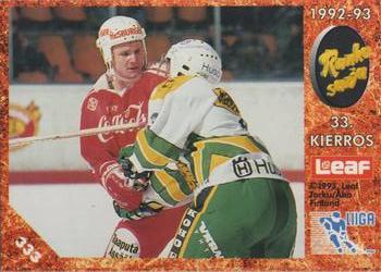 #333 Runkosarja 33. Kierros - Ilves Tampere /rin Ässät - 1993-94 Leaf Sisu SM-Liiga (Finnish) Hockey