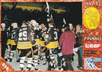 #359 Playoffs 4. Finaali - TPS Turku - 1993-94 Leaf Sisu SM-Liiga (Finnish) Hockey
