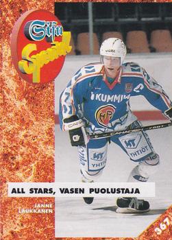 #367 Janne Laukkanen - HPK Hämeenlinna - 1993-94 Leaf Sisu SM-Liiga (Finnish) Hockey