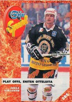 #385 Jukka Virtanen - TPS Turku - 1993-94 Leaf Sisu SM-Liiga (Finnish) Hockey