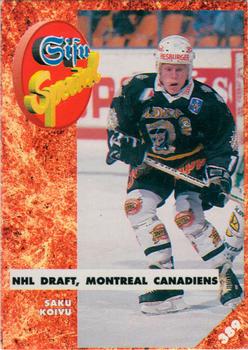 #389 Saku Koivu - Montreal Canadiens - 1993-94 Leaf Sisu SM-Liiga (Finnish) Hockey
