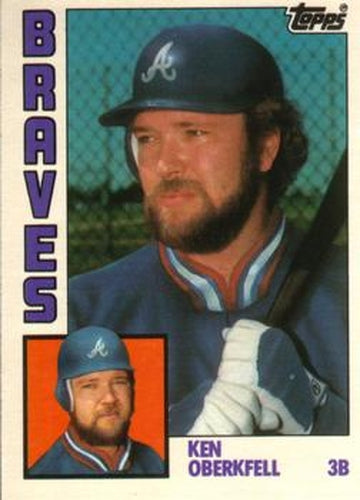 #85T Ken Oberkfell - Atlanta Braves - 1984 Topps Traded Baseball