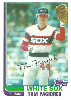 #85T Tom Paciorek - Chicago White Sox - 1982 Topps Traded Baseball