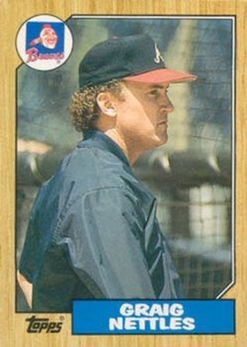 #85T Graig Nettles - Atlanta Braves - 1987 Topps Traded Baseball