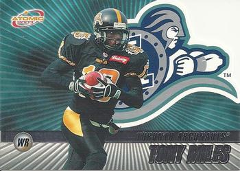#85 Tony Miles - Toronto Argonauts - 2003 Pacific Atomic CFL Football
