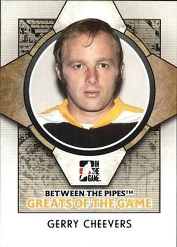 #85 Gerry Cheevers - Boston Bruins - 2008-09 In The Game Between The Pipes Hockey