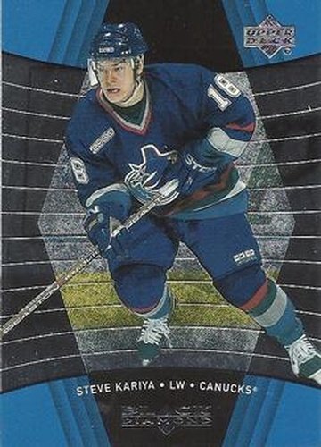 #85 Steve Kariya - Vancouver Canucks - 1999-00 Upper Deck Black Diamond Hockey