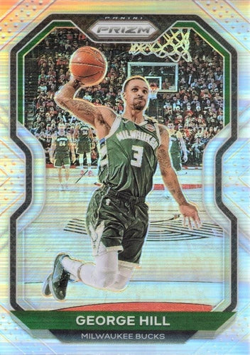 #85 George Hill - Milwaukee Bucks - 2020-21 Panini Prizm - Silver Prizms Basketball