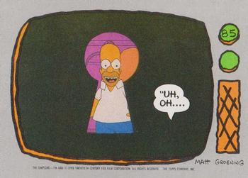 #85 Uh, oh.... - 1990 Topps The Simpsons