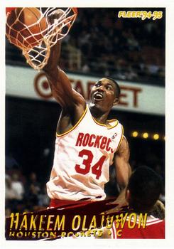 #85 Hakeem Olajuwon - Houston Rockets - 1994-95 Fleer Basketball