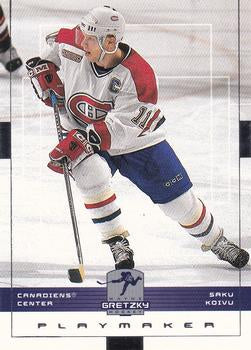 #85 Saku Koivu - Montreal Canadiens - 1999-00 Upper Deck Wayne Gretzky Hockey
